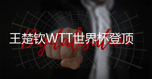 杯登现三顶实王楚钦W连冠世界