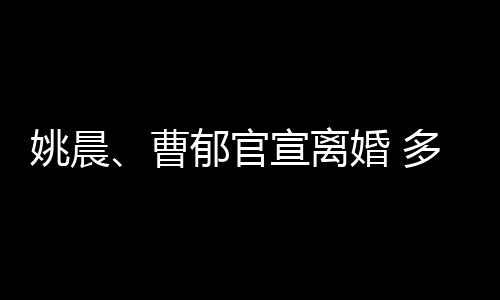 宣离姚晨郁官关系多年婚 婚姻结束曹前已